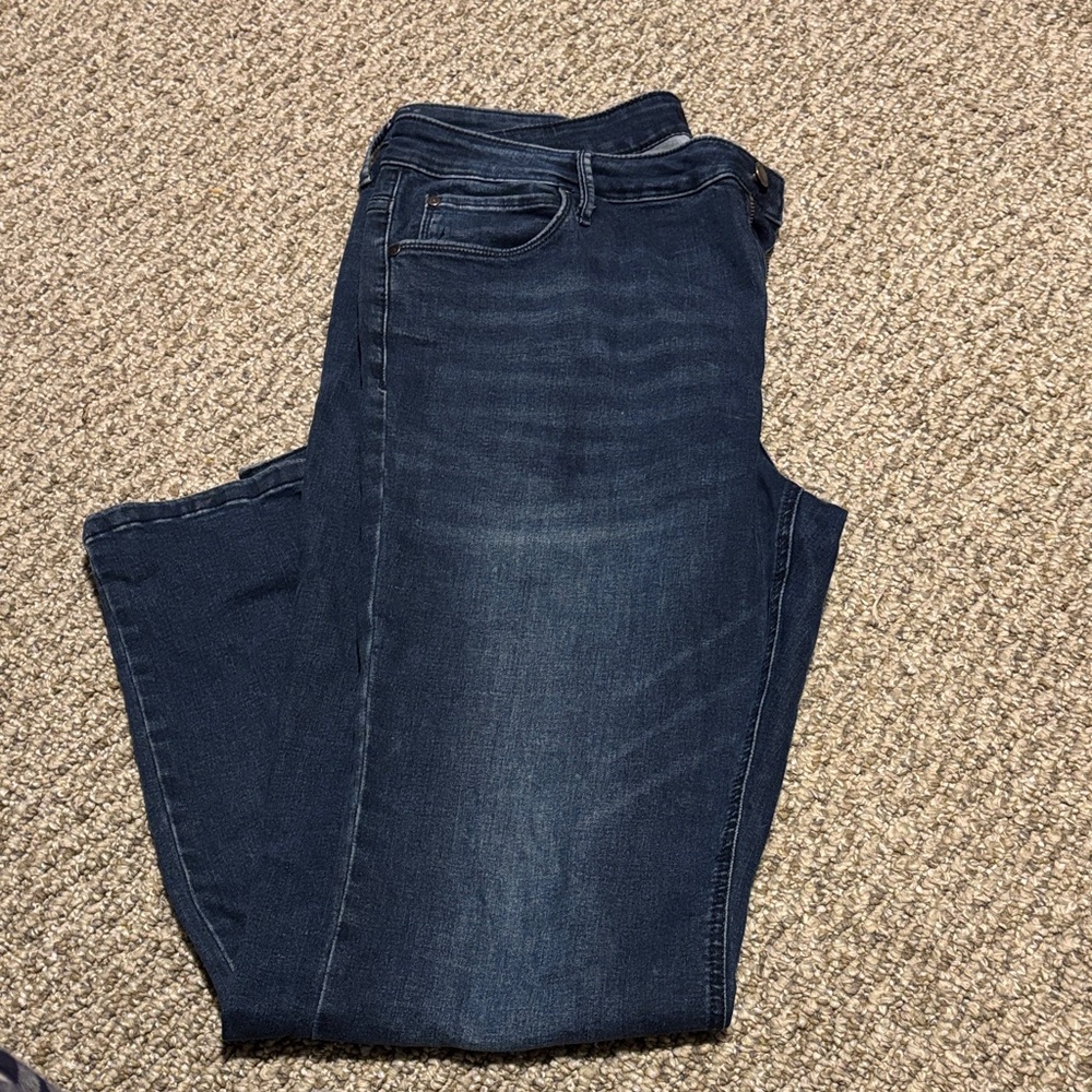 Simply Vera Vera Wang Dark Blue Straight Leg Jeans